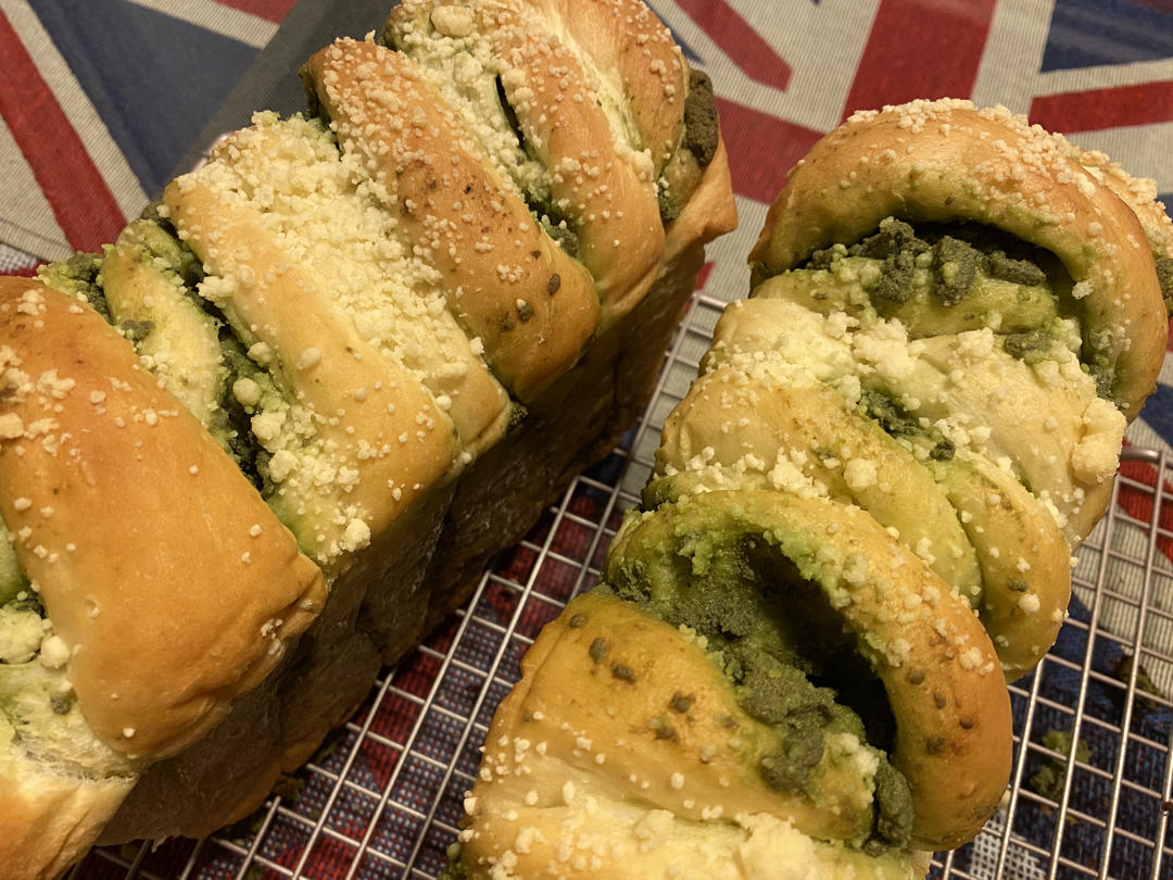 抹茶奶酥吐司