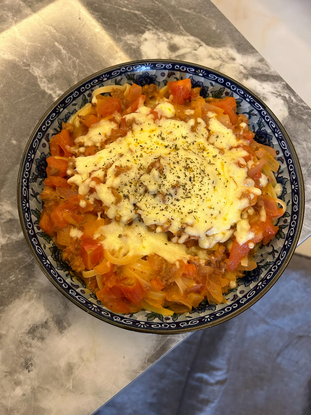 （完胜必胜客的）番茄肉酱意大利面～