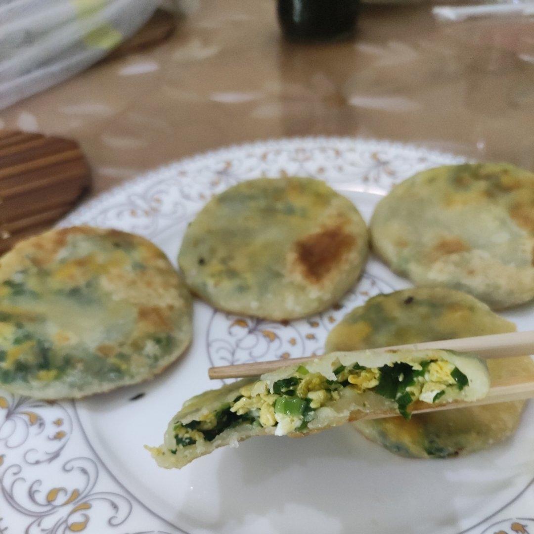 皮薄如纸的韭菜馅饼|免揉面法
