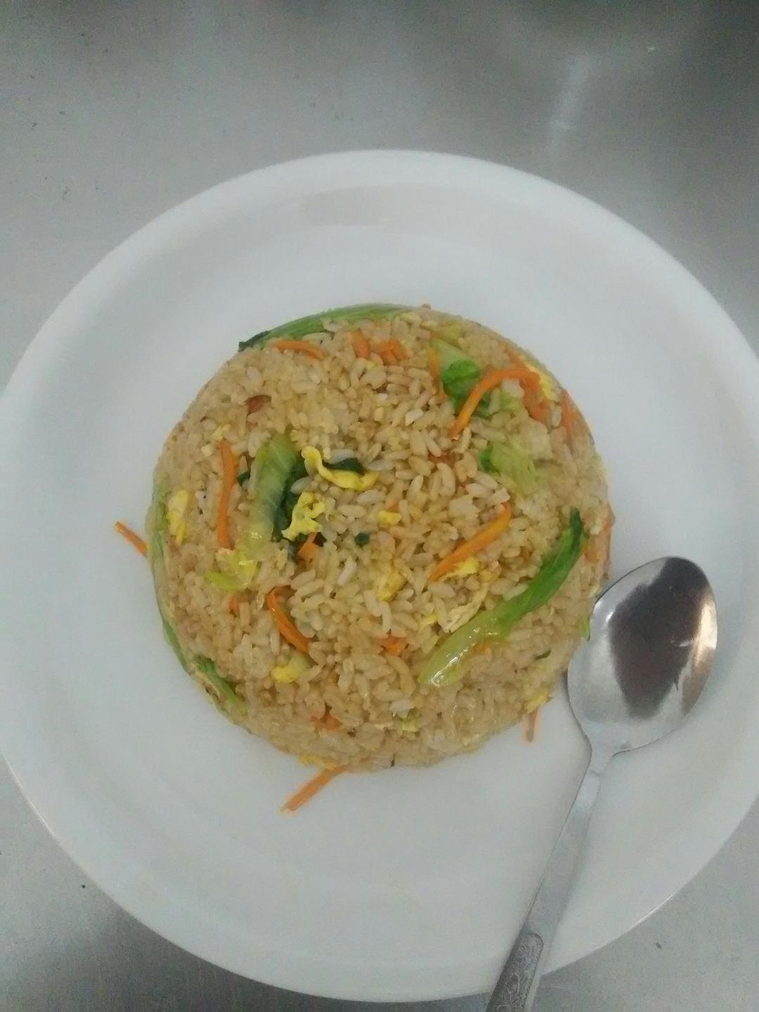 18319922020做的香香的包菜肉饼红萝卜炒饭