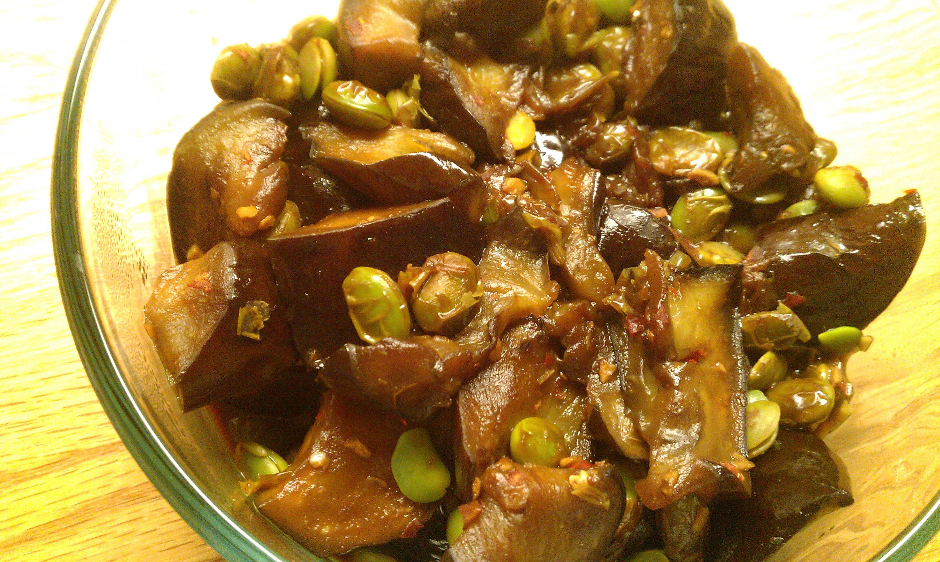 毛豆烧茄子