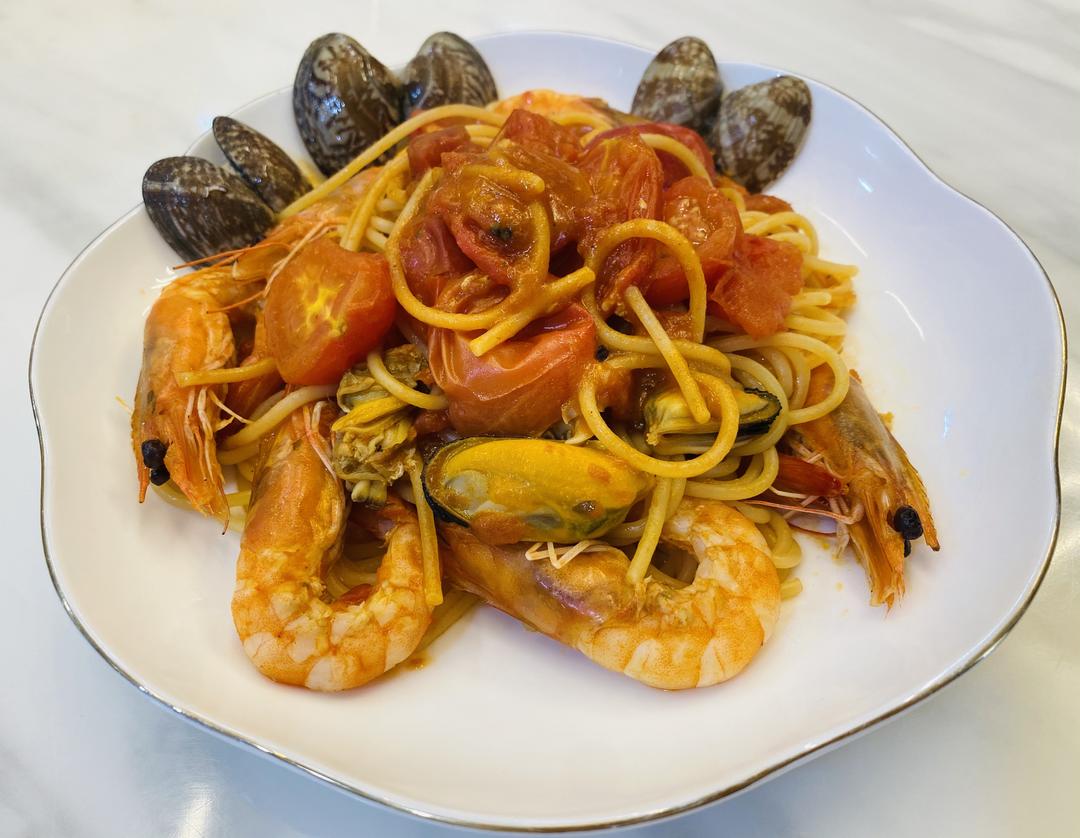 意大利海鲜面 低脂高蛋白餐