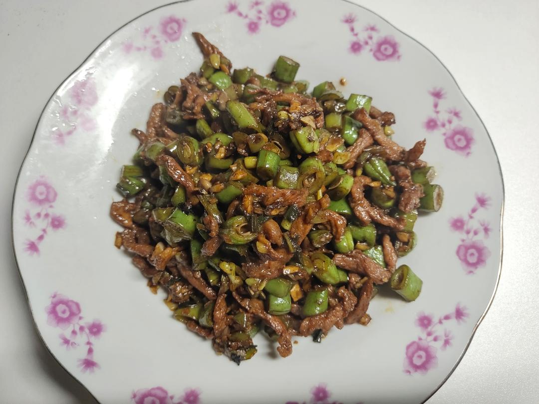快手下饭菜 香辣四季豆炒肉丁-苍蝇头