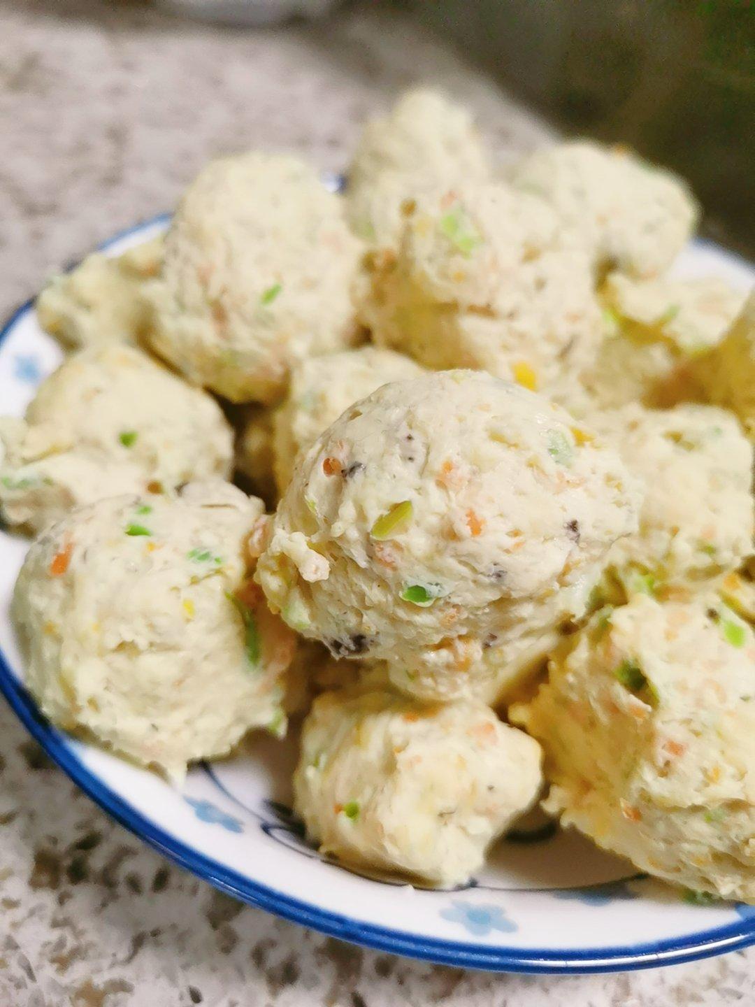 宇宙最好吃没有之一的减脂鸡胸肉虾仁丸子！无油无淀粉！高蛋白！