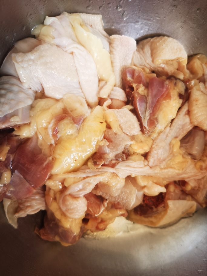 小鸡炖蘑菇的做法 步骤2