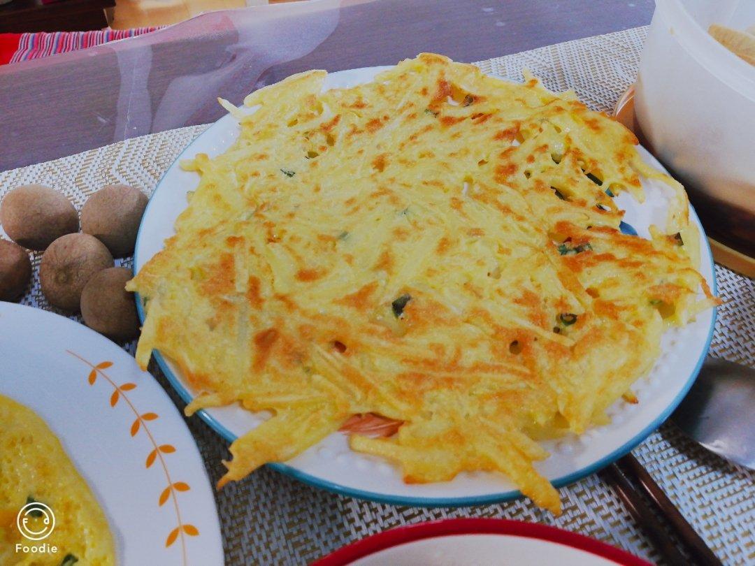 土豆丝鸡蛋饼