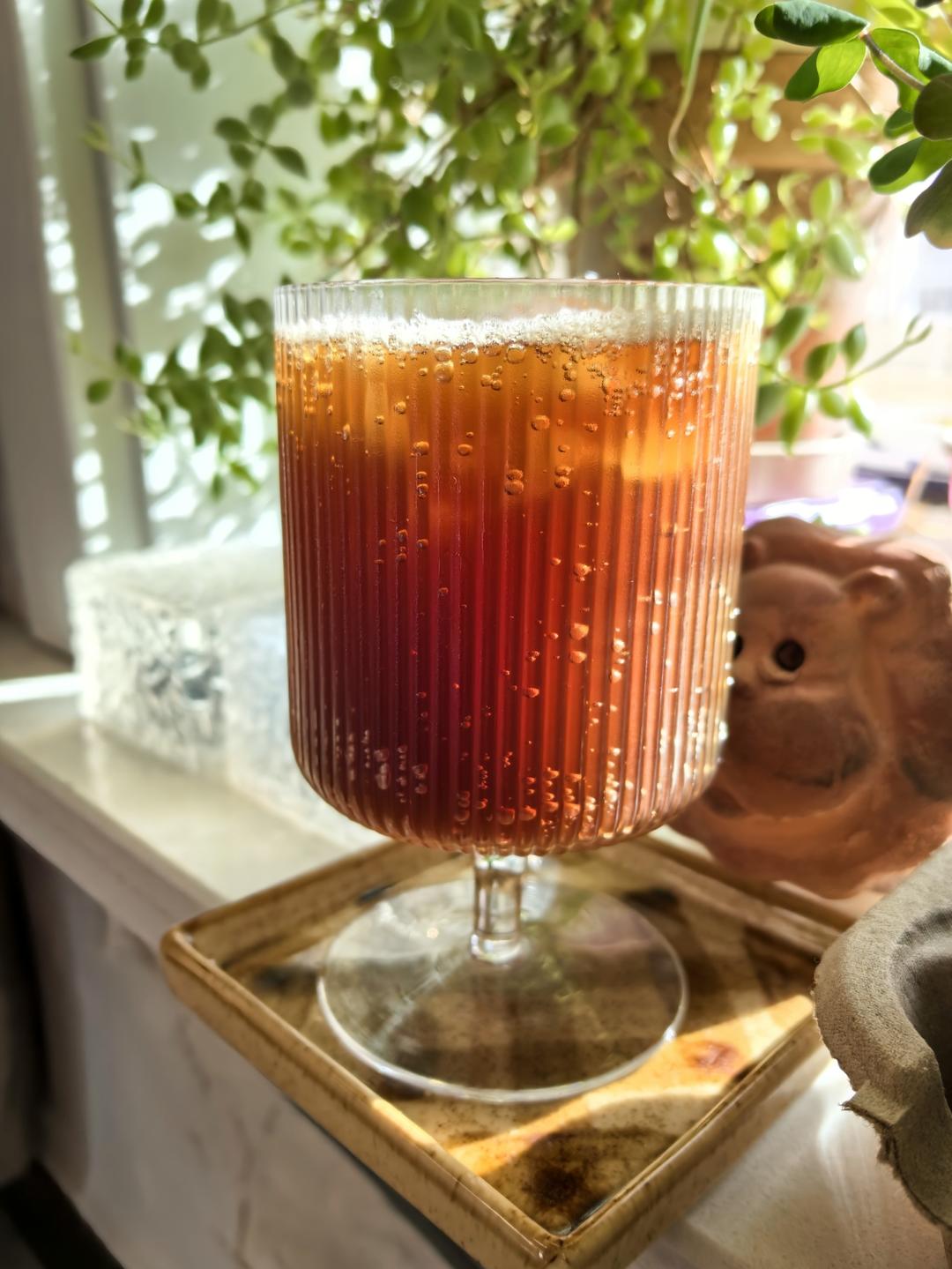 🔥在家复刻最近很火的话梅气泡美式