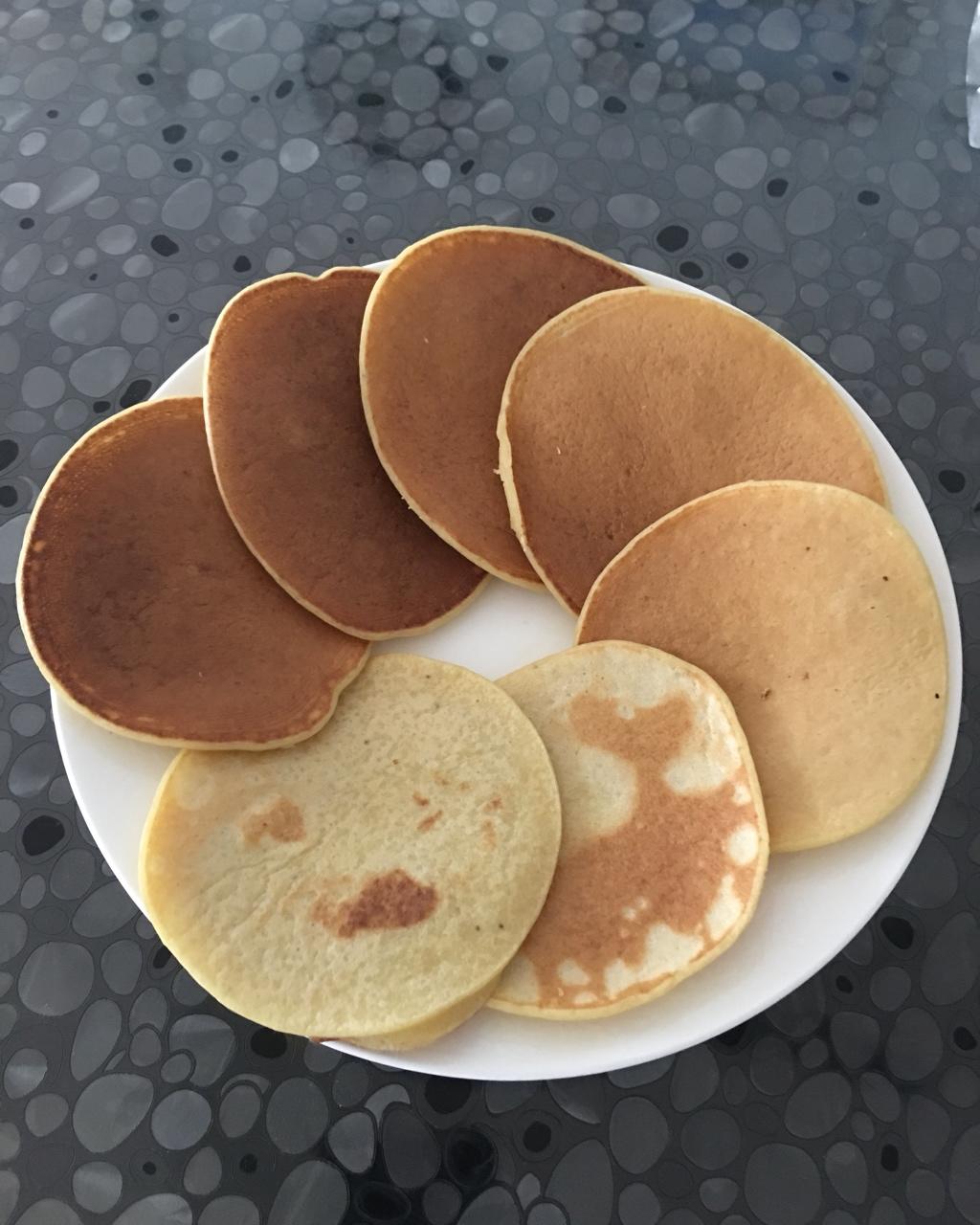 细细666做的香蕉松饼