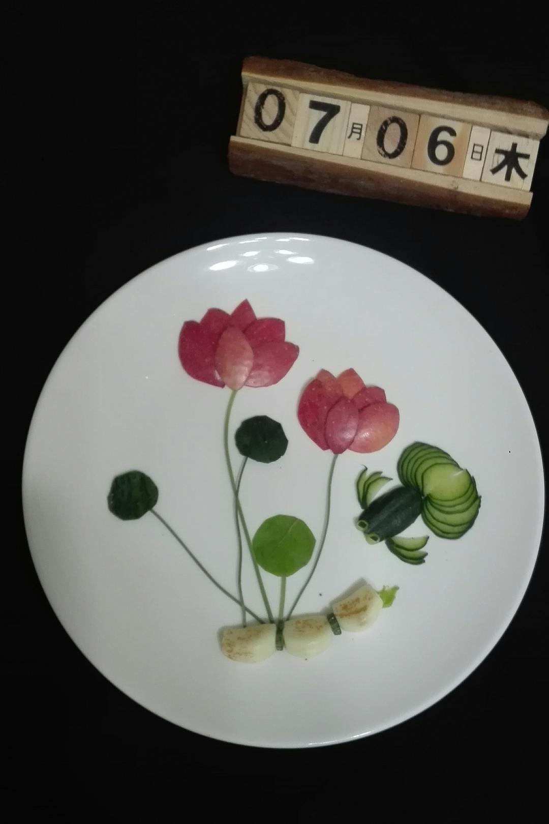 黄瓜金鱼(创意小盘饰の四)
