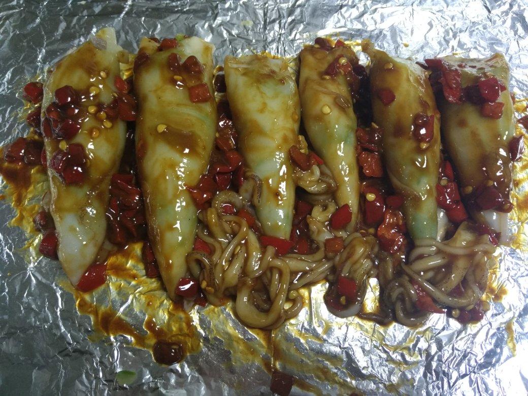 香辣鱿鱼焗土豆泥