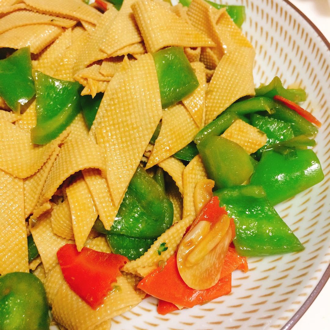 【尖椒炒豆皮图片】幻枫梦晓_下厨房