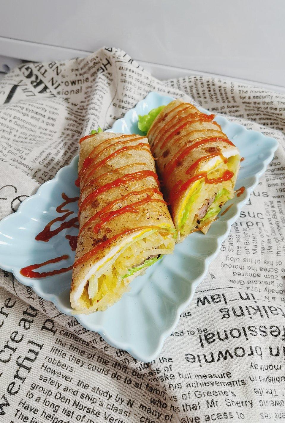 不一样的健康牛肉卷饼