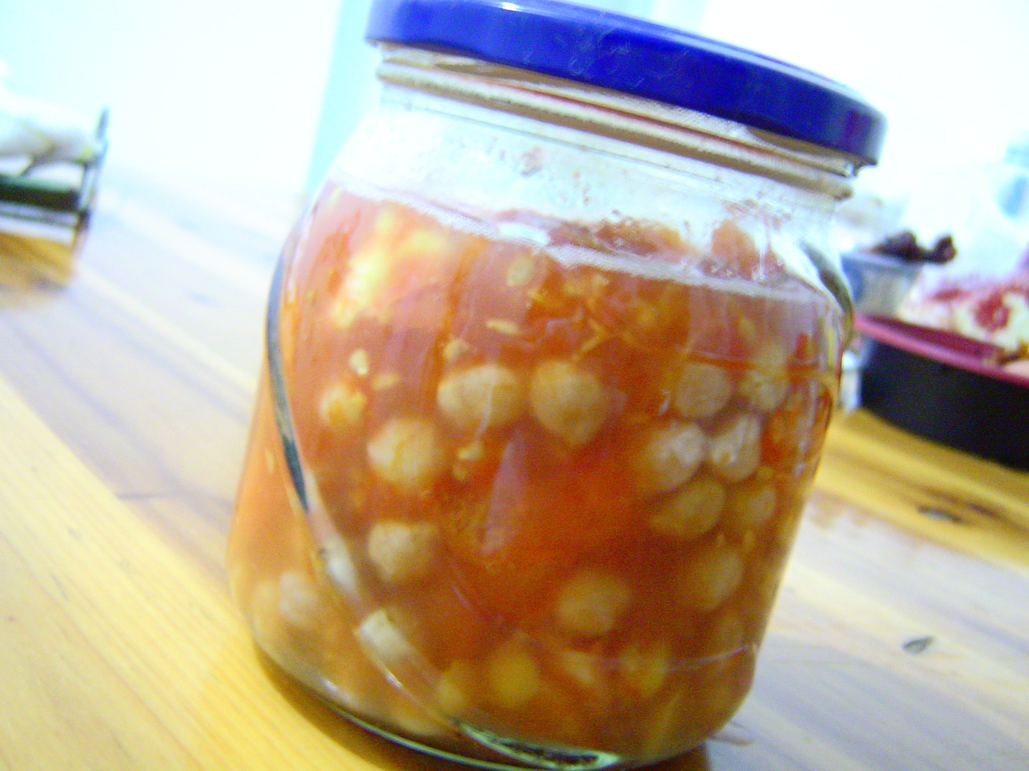 茄汁焗鹰嘴豆