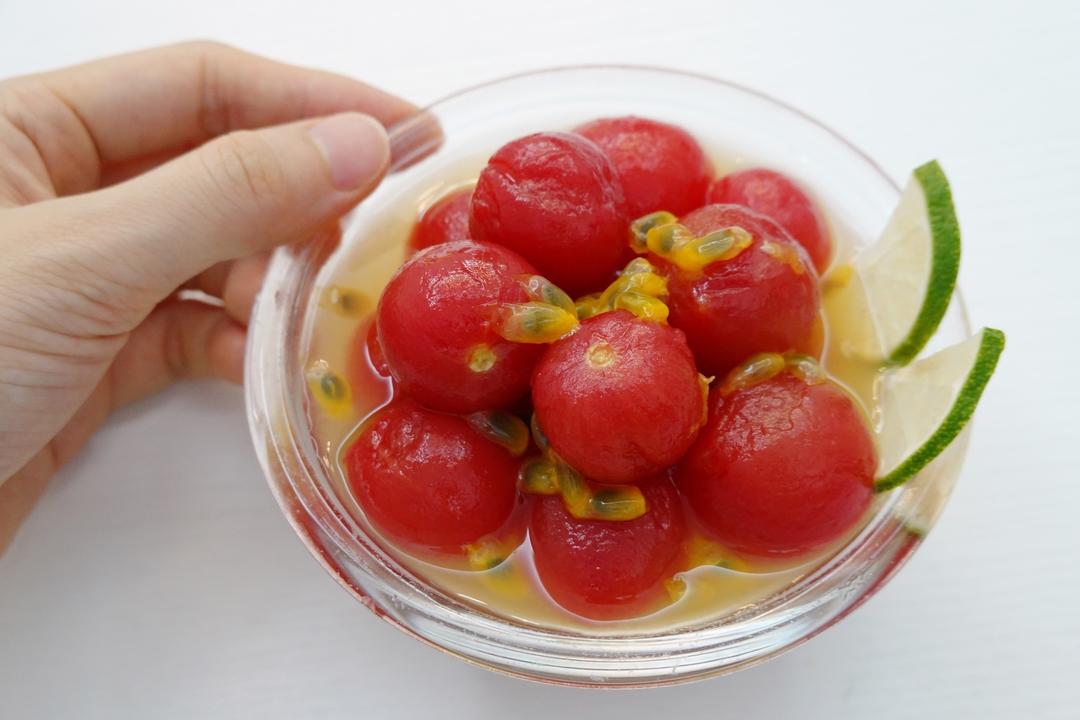 百香果小番茄🍅，一口爆汁的做法