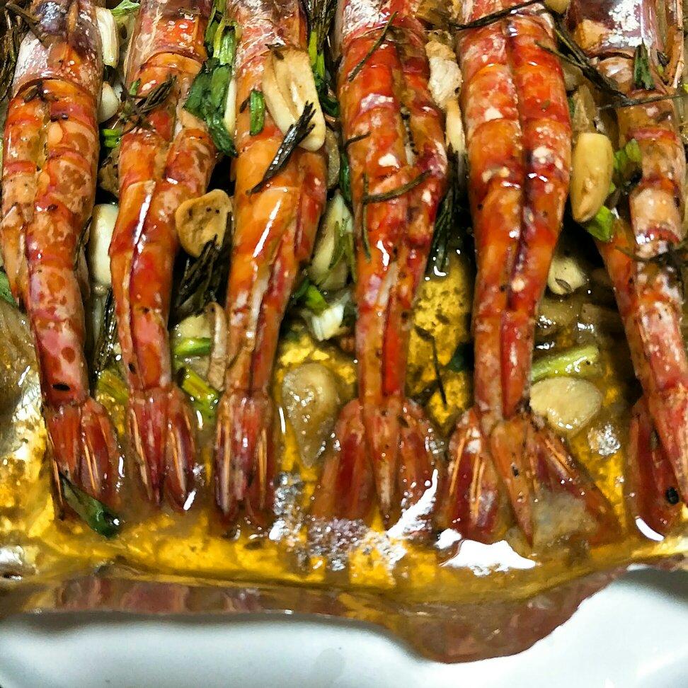 盐烤阿根廷红虾