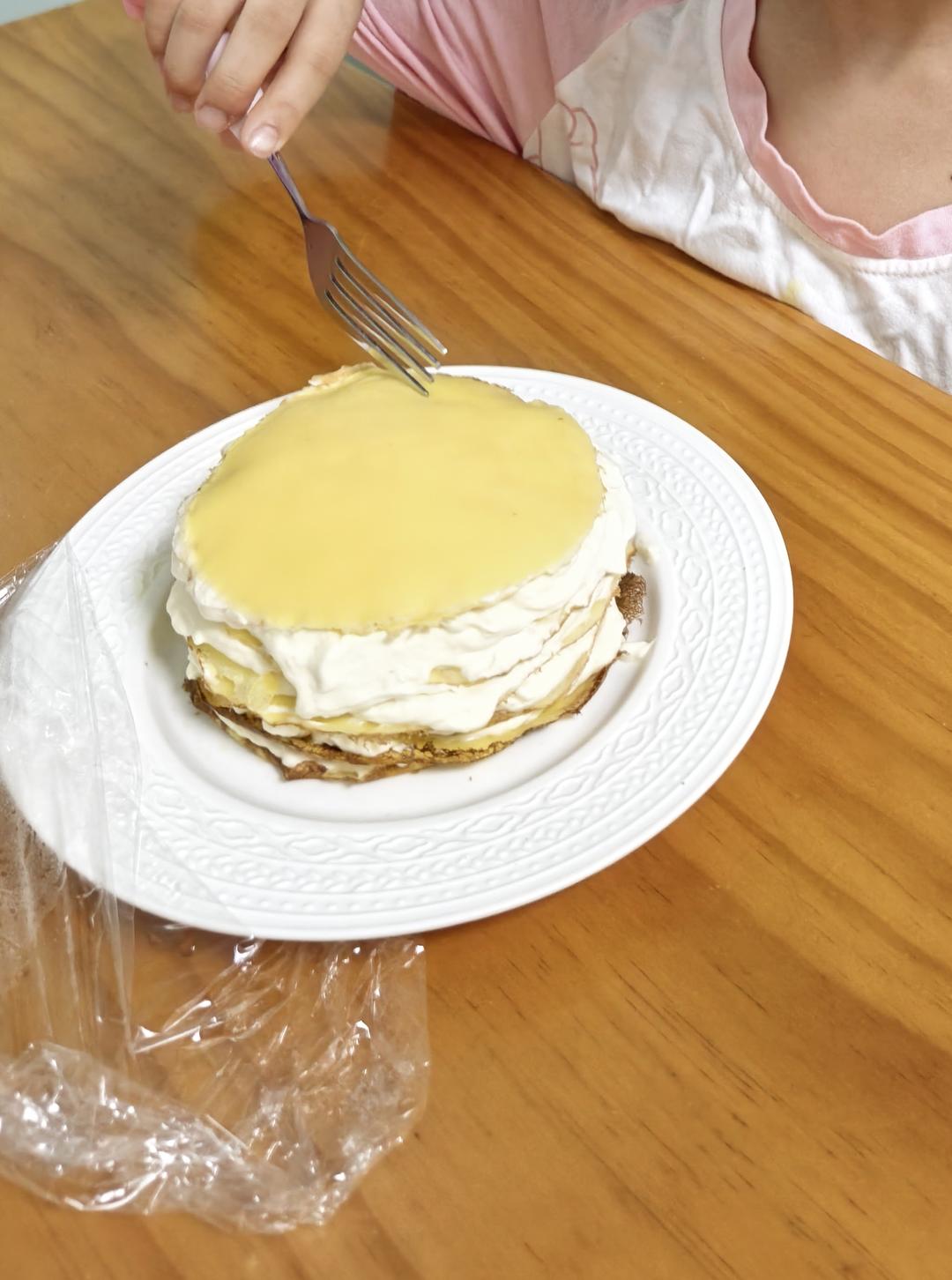 榴莲千层（超软糯蛋皮配方٩( ᐛ )و
