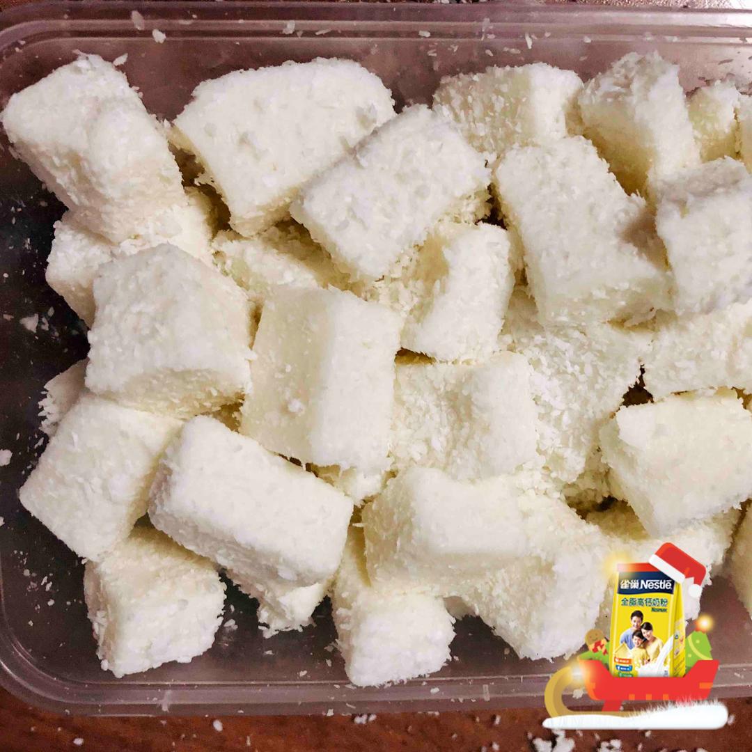 🔥免烤箱❗️一次成功的牛奶小方‼️奶香十足敲好吃