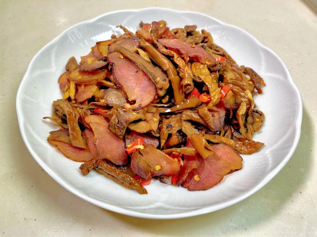 茄子干炒腊肉｜家常好菜