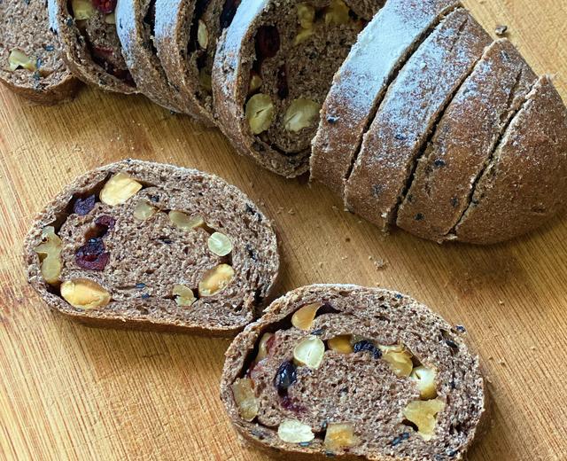 无糖减脂黑全麦坚果软欧包🥖的做法