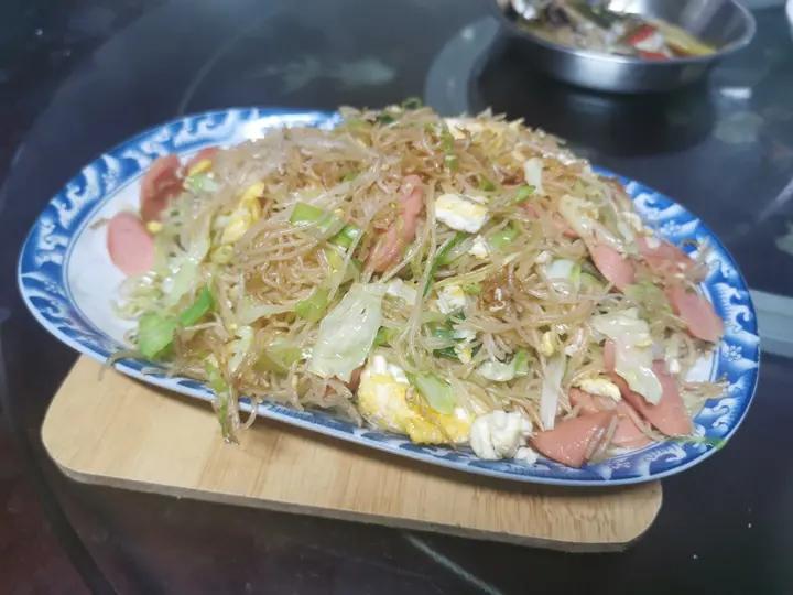 鸡蛋炒米粉，正确泡发干米粉，不碎、不坨、不粘锅、口感Q弹