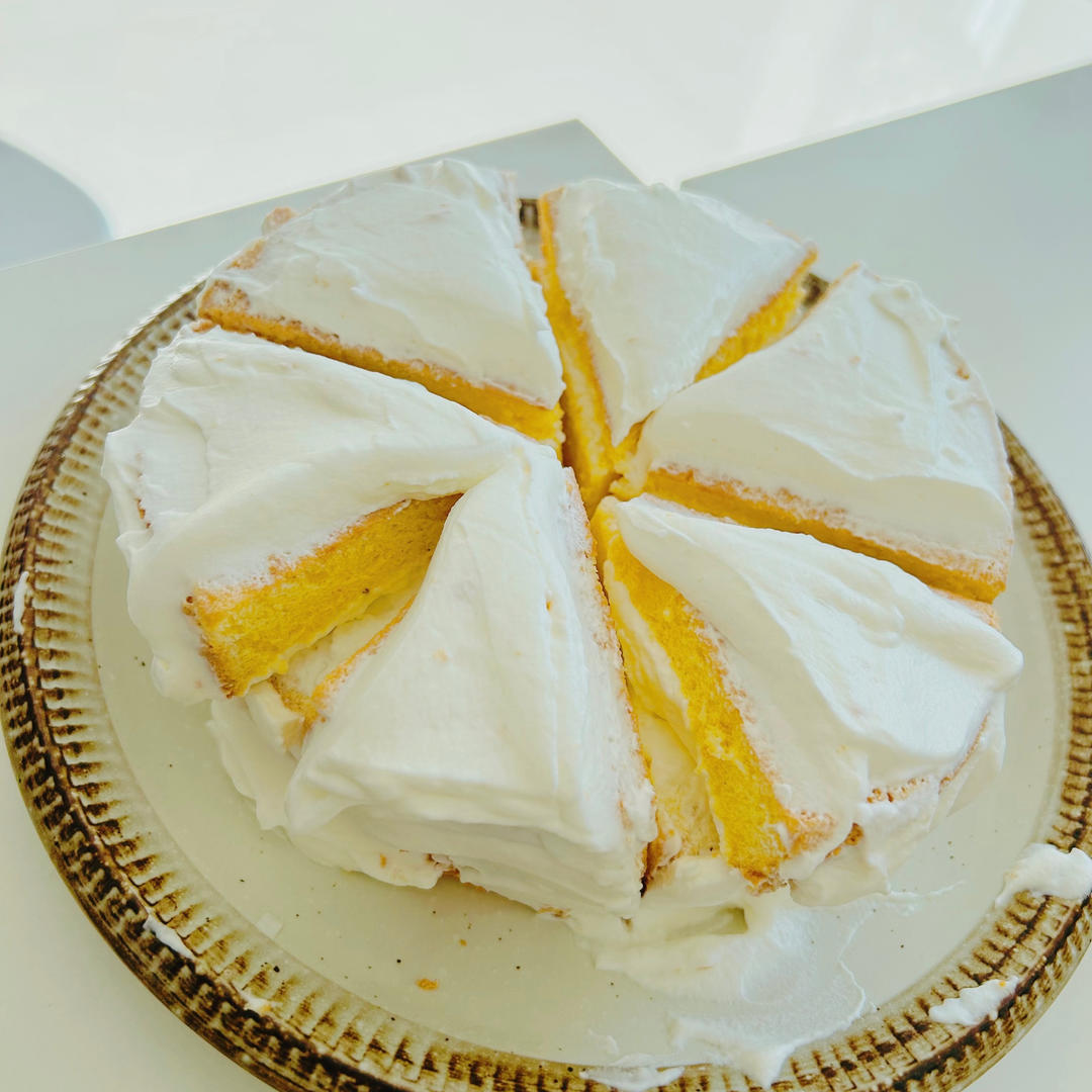 入口即化 轻柔软绵的『戚风蛋糕』6寸