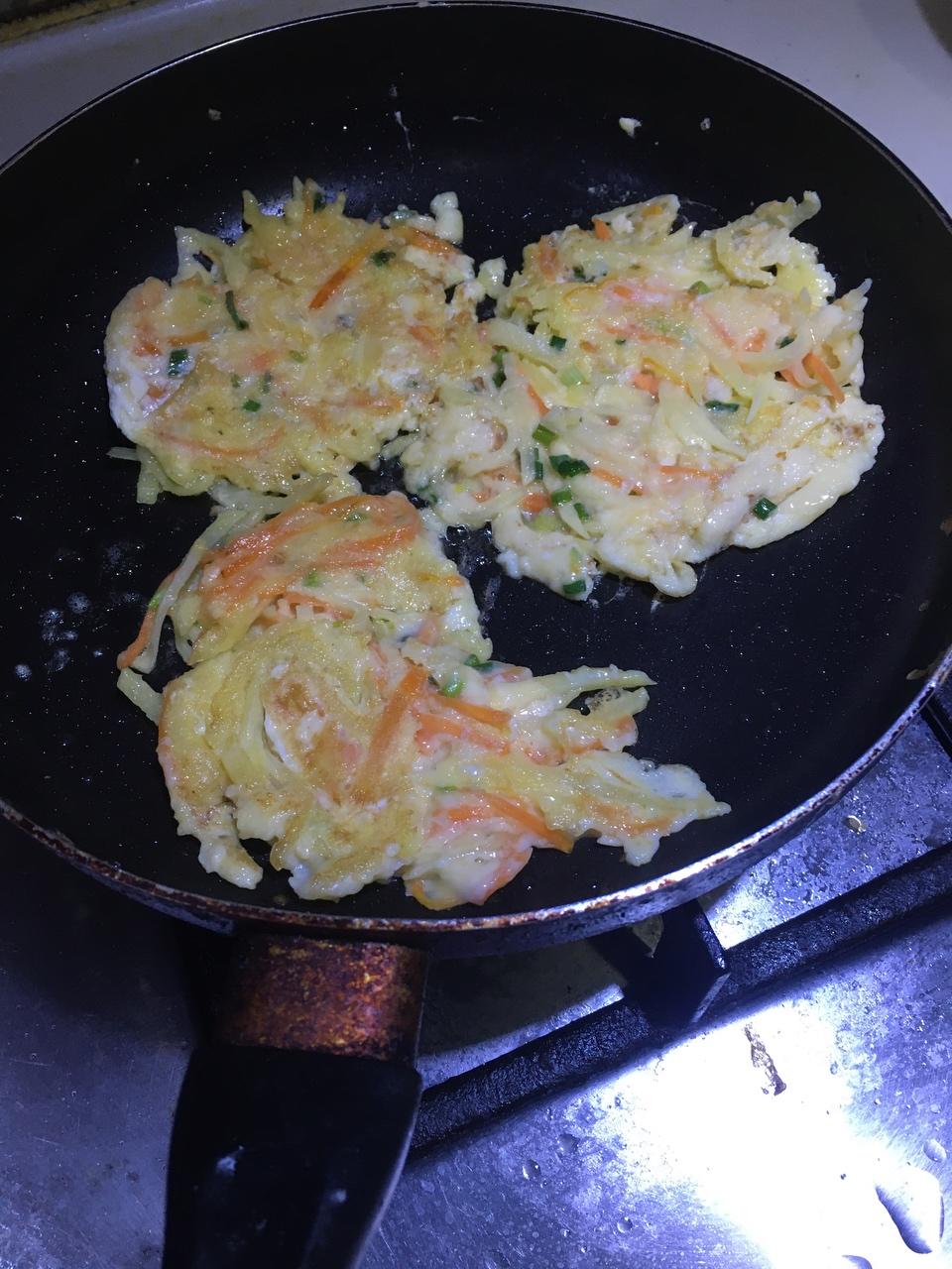 土豆🥔、胡萝卜🥕、鸡蛋饼！的做法 步骤5