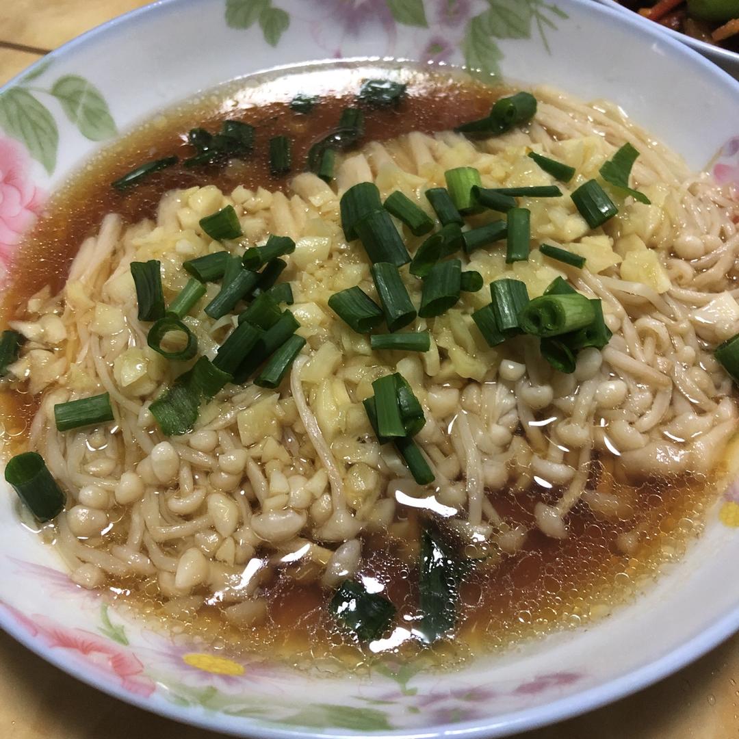 蒜蓉蒸金针菇