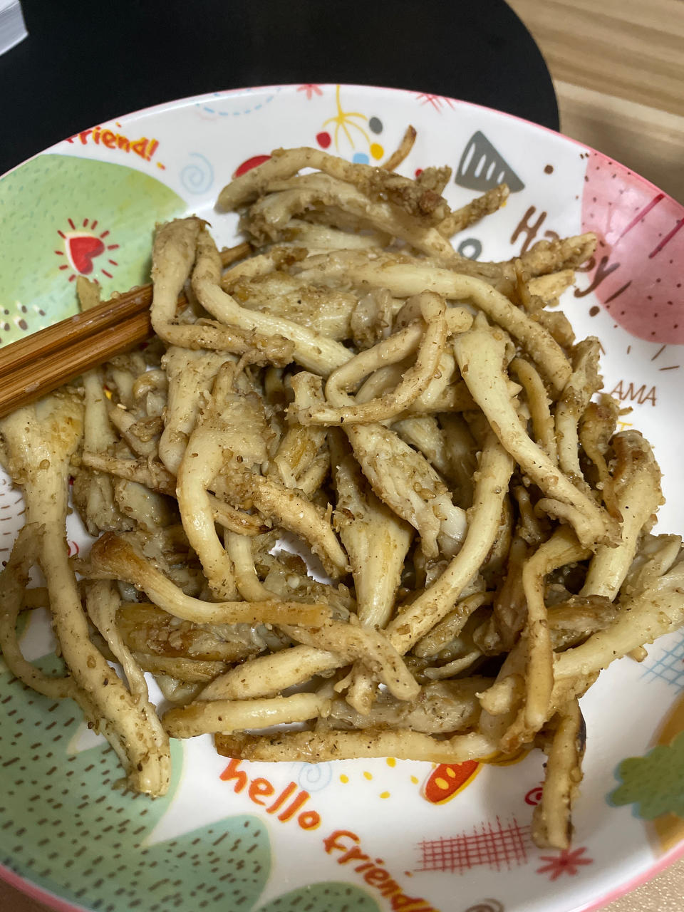 干煸平菇（有肉的味道）