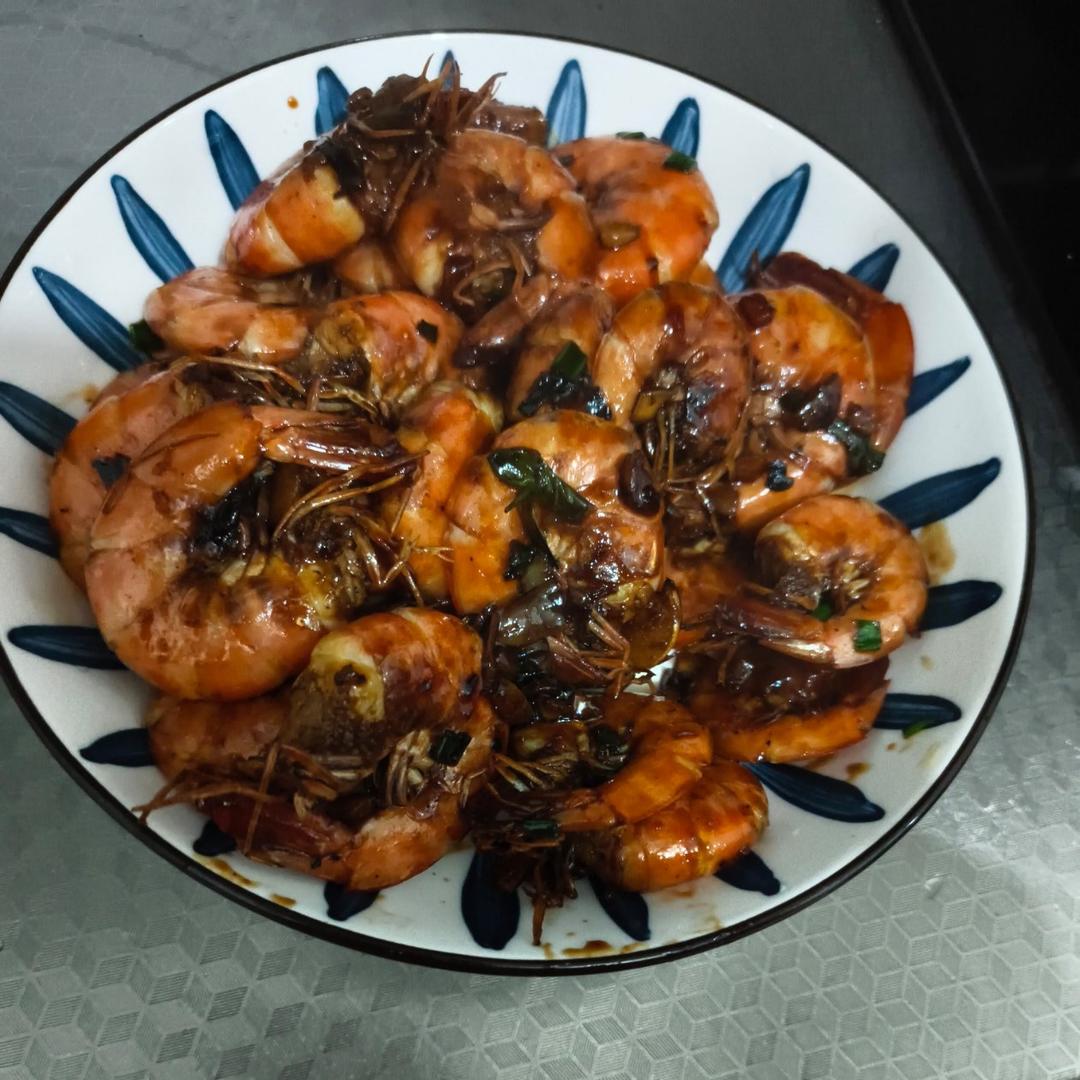 家庭版油焖大虾