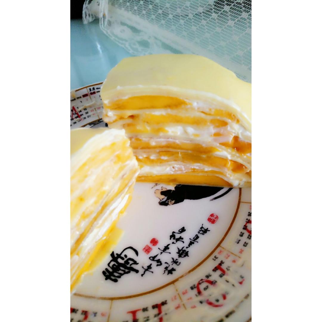 芒果千层蛋糕，100%成功告别煎皮无能