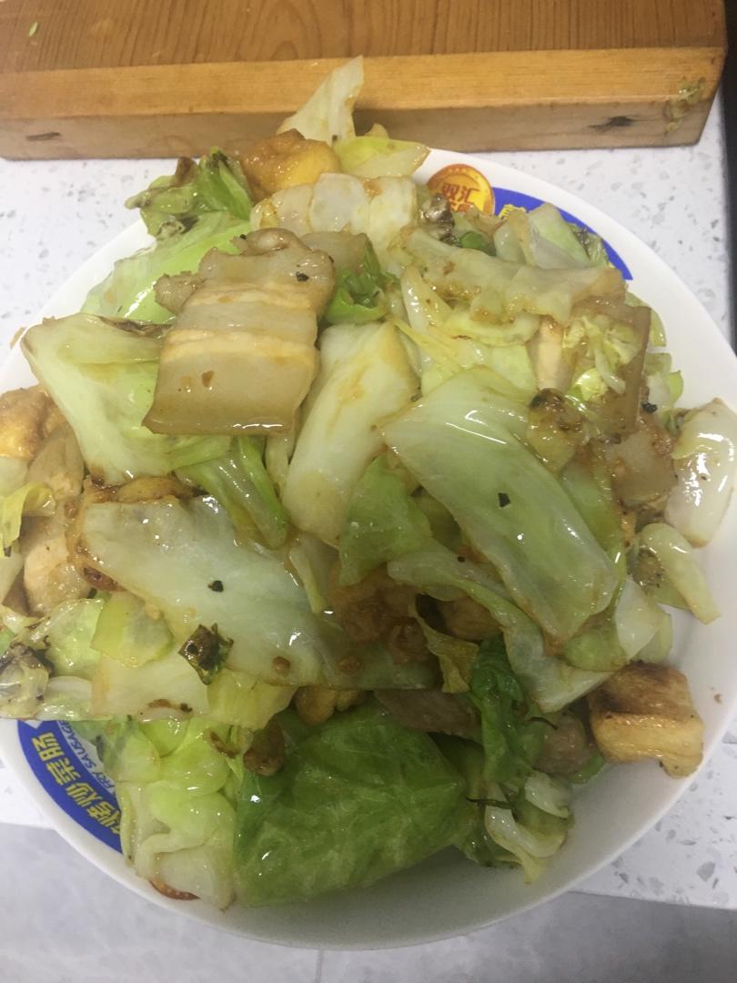 圆白菜炒肉片（秘制）