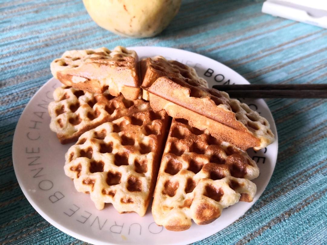 最松软的香蕉华夫饼