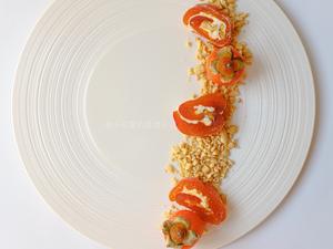 【柿饼核桃乳酪卷-诸事顺利】花样年夜饭 06的做法 步骤21