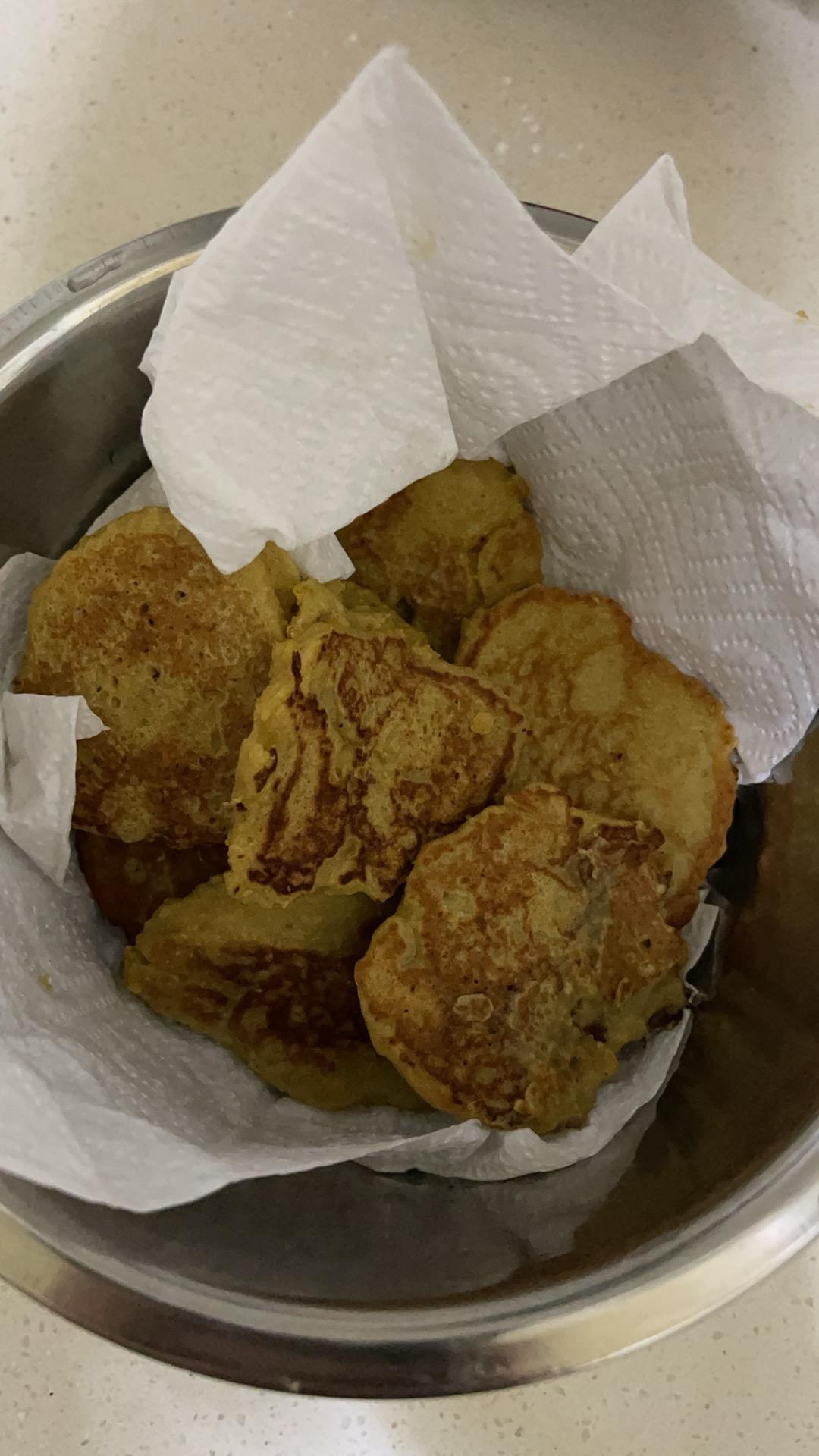 1岁半宝宝辅食 快手早餐 不用打发的无糖pancake松饼