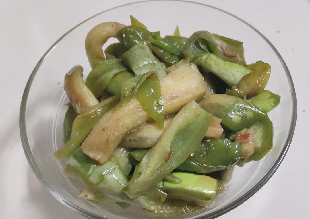 清炒青茄子