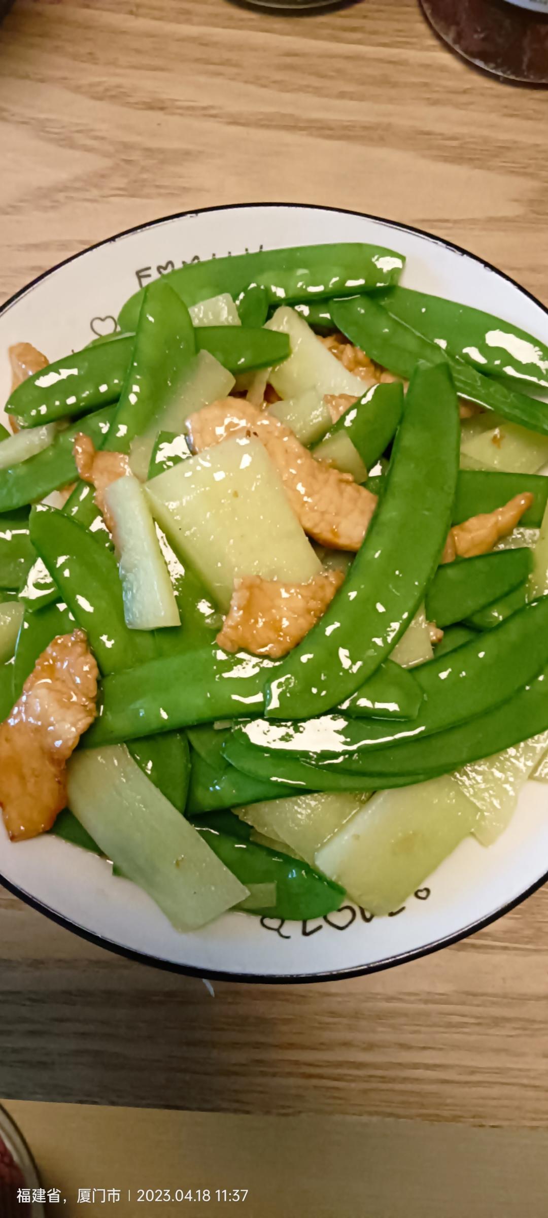 荷兰豆炒牛肉