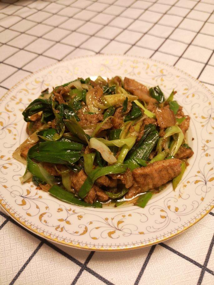 蒜苗炒肉