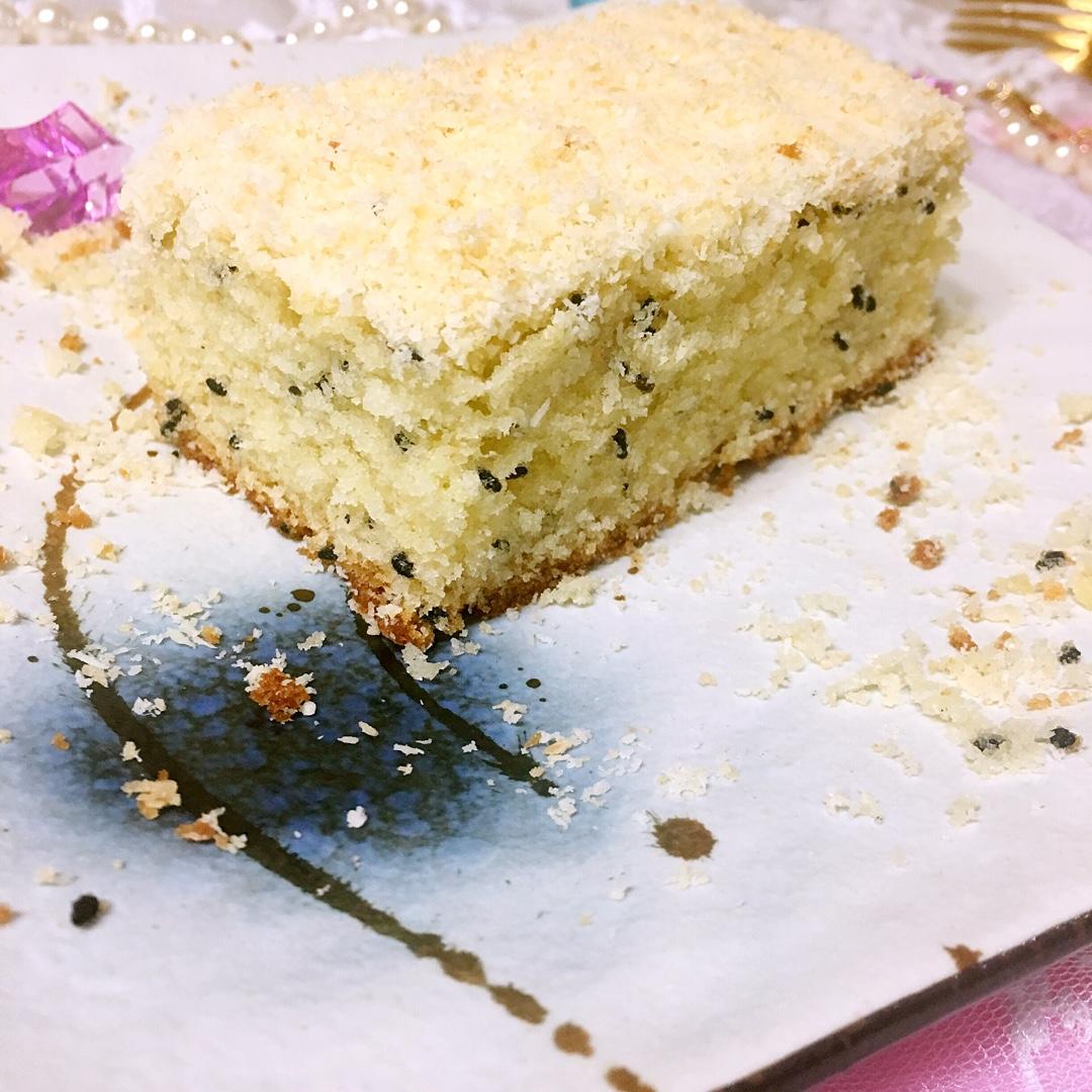 黑芝麻椰蓉酥粒磅蛋糕