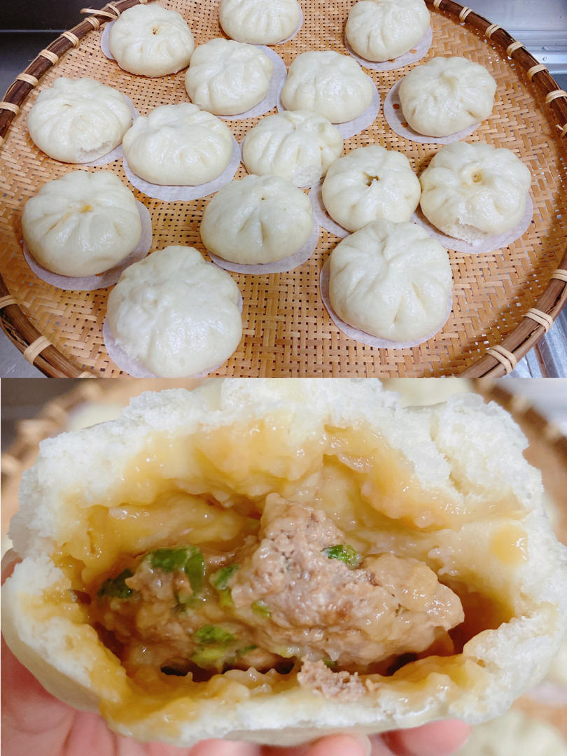 鲜美多汁的洋葱牛肉包子