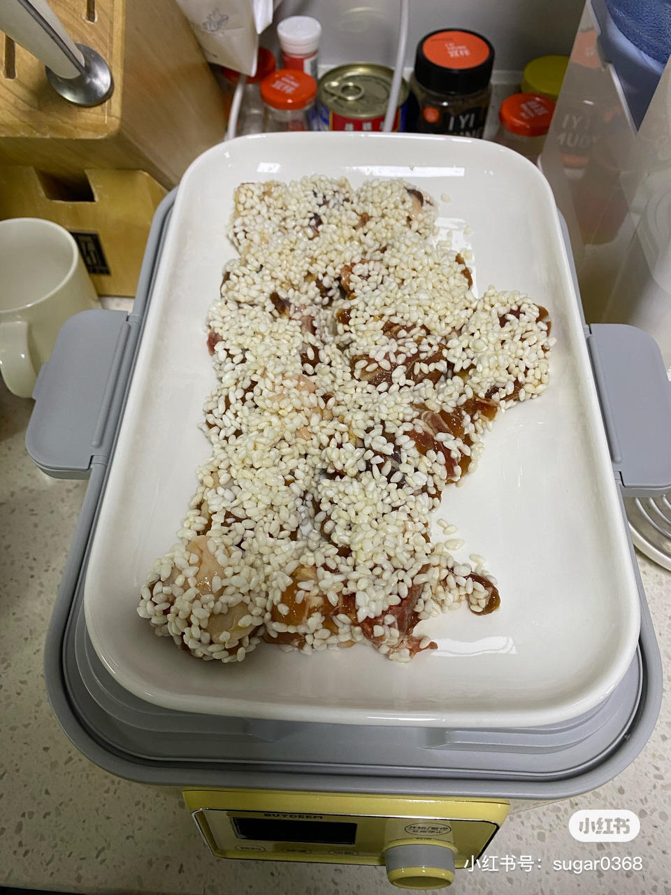 糯米蒸排骨&番茄土豆饭【1月北鼎蒸炖锅食谱】