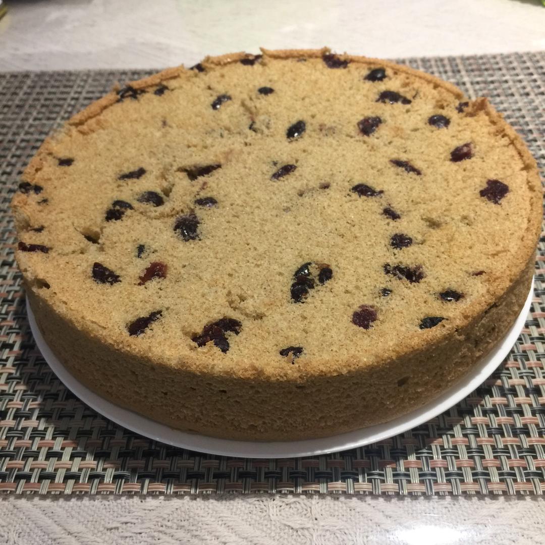 全麦蔓越莓戚风蛋糕