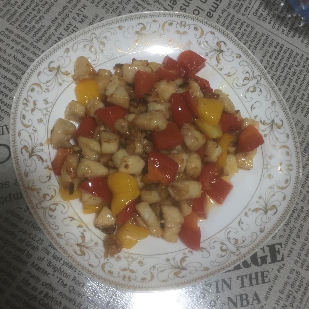 彩椒炒鸡丁