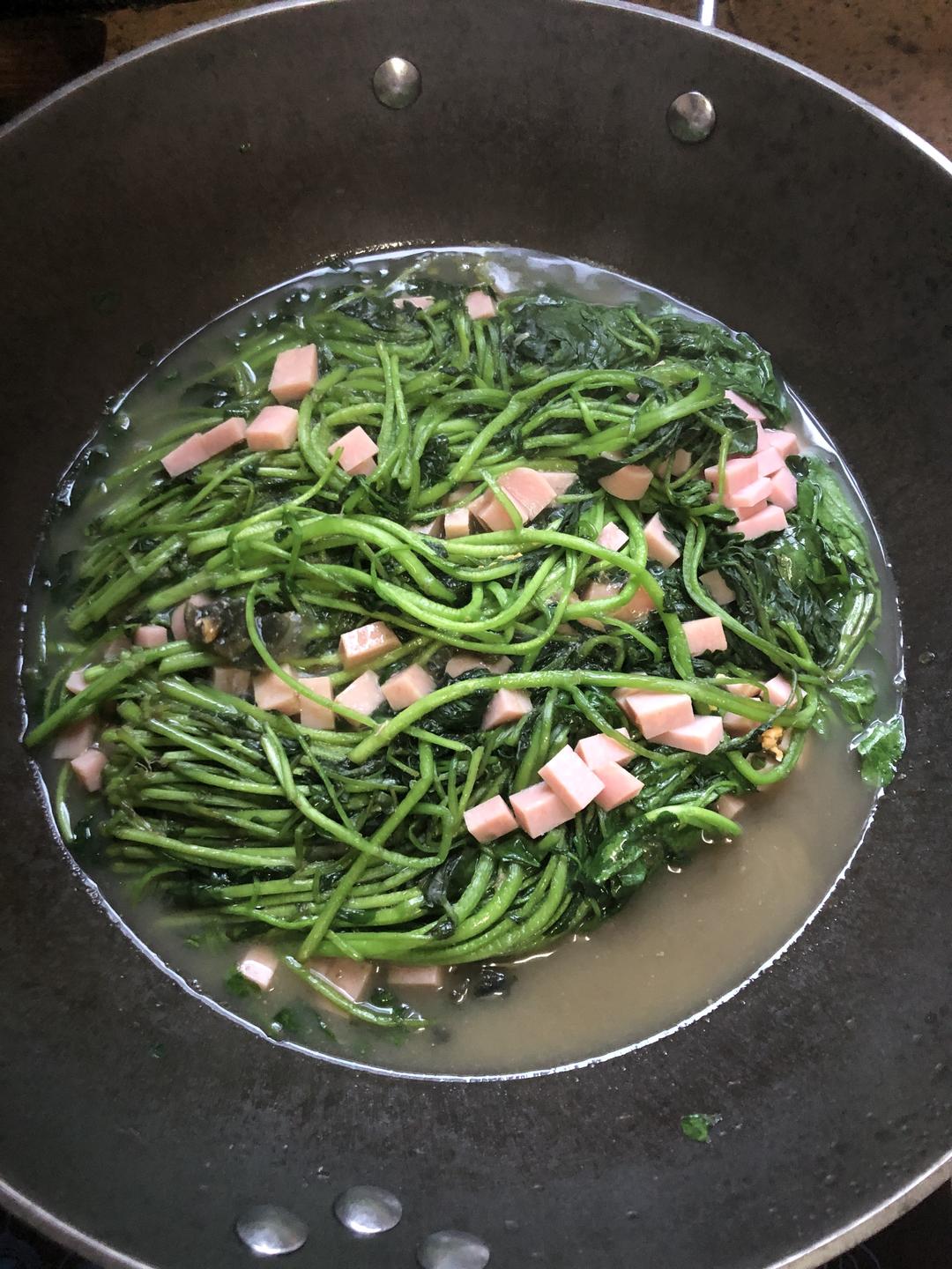 懒人版上汤西洋菜的做法步骤图 怎么做好吃 林清浅小姐姐 下厨房