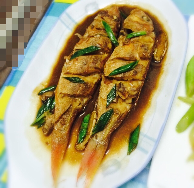 慕蓉无葇做的香煎金线鱼