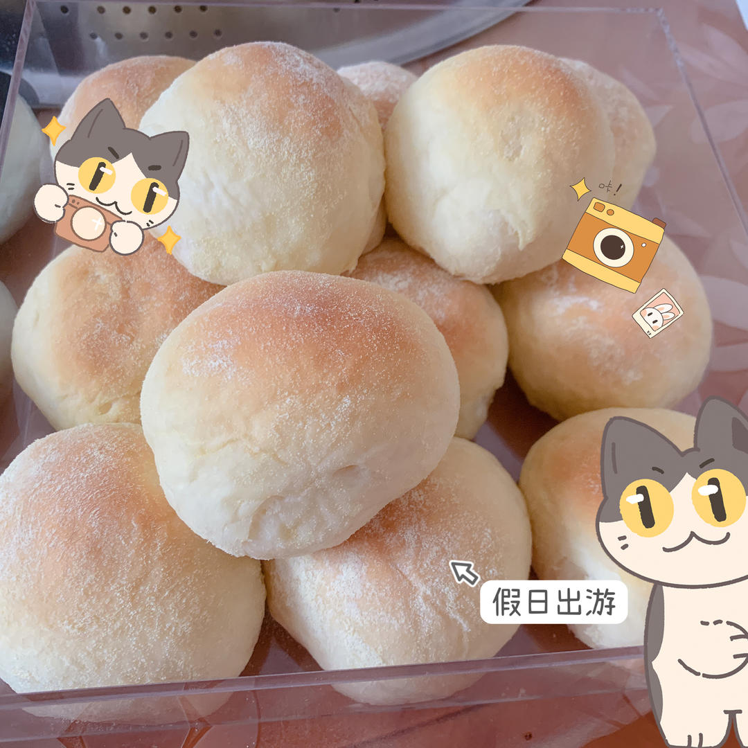 冷藏四天还非常柔软的面包胚！！冰面包