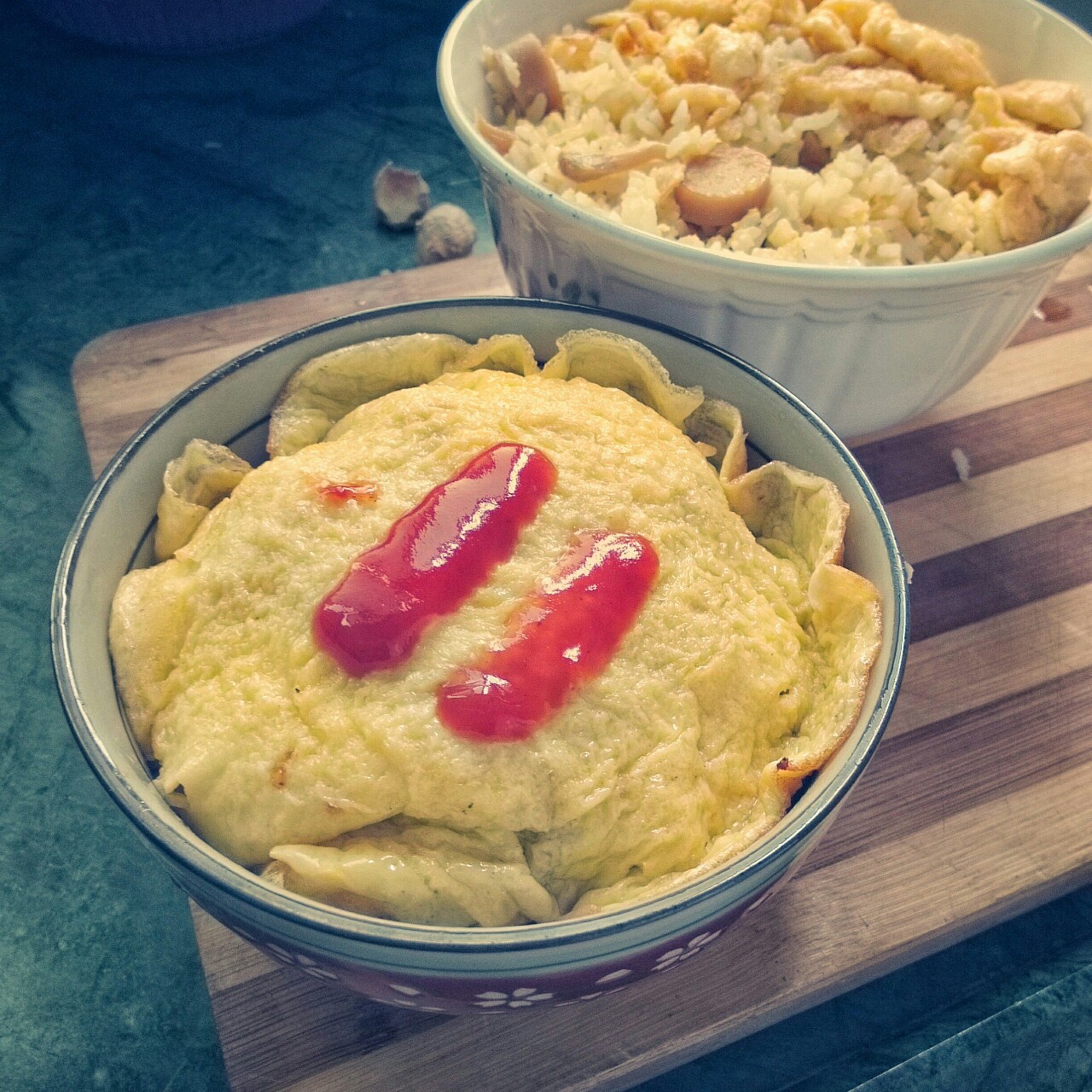 榨菜蛋炒饭（粒粒分明小窍门）