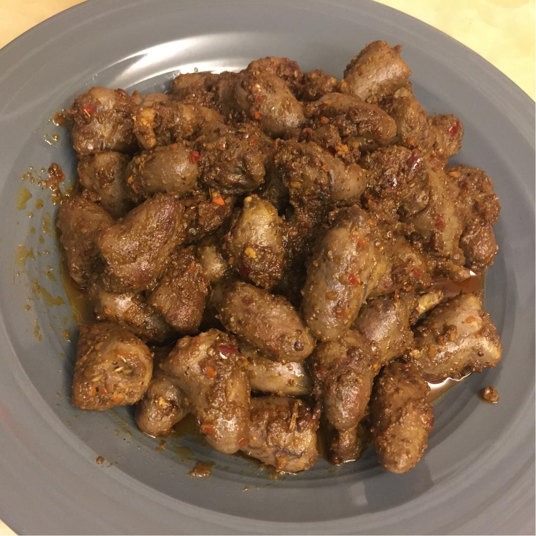 烤鸡心串