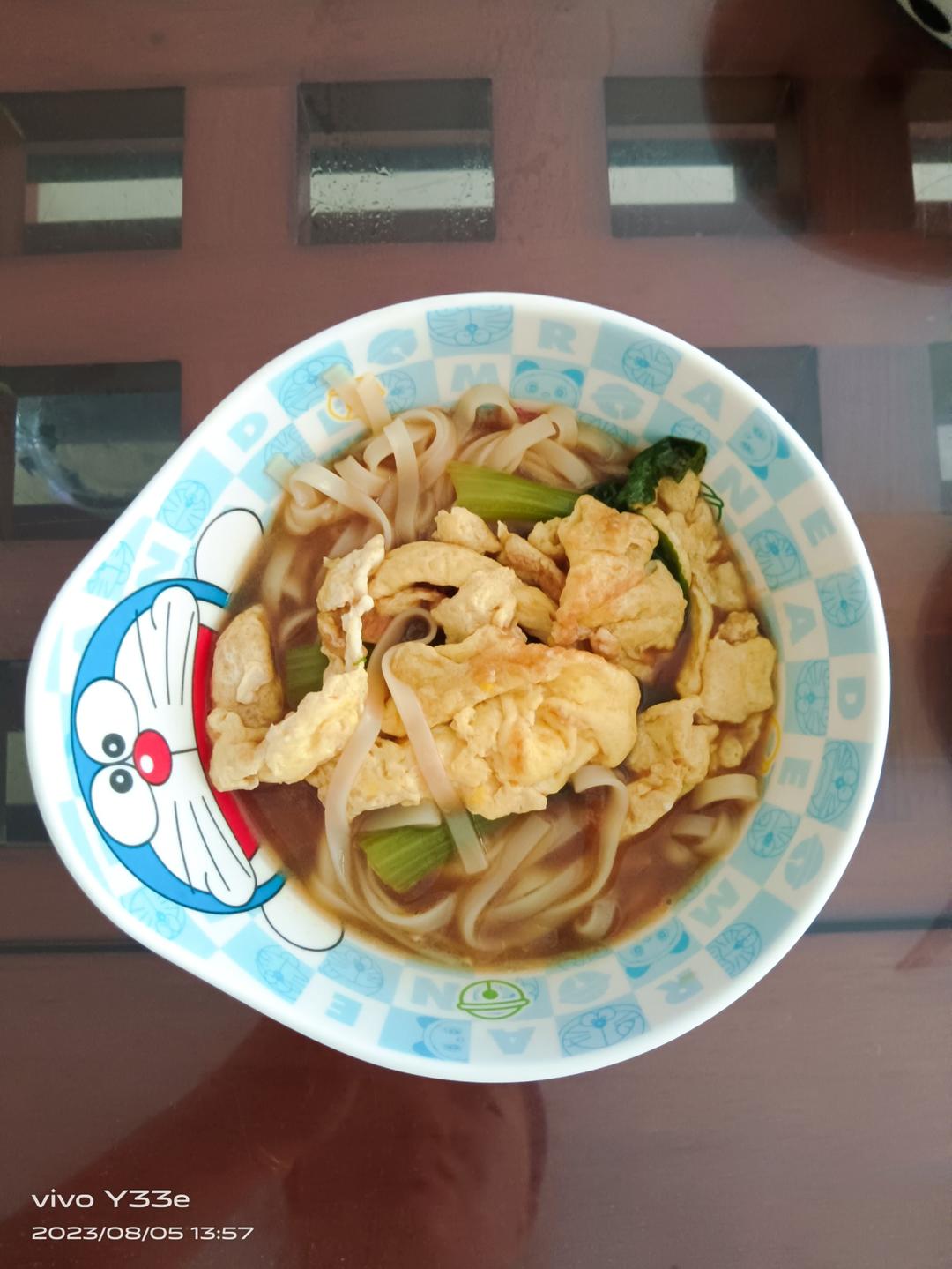 青菜鸡蛋汤面