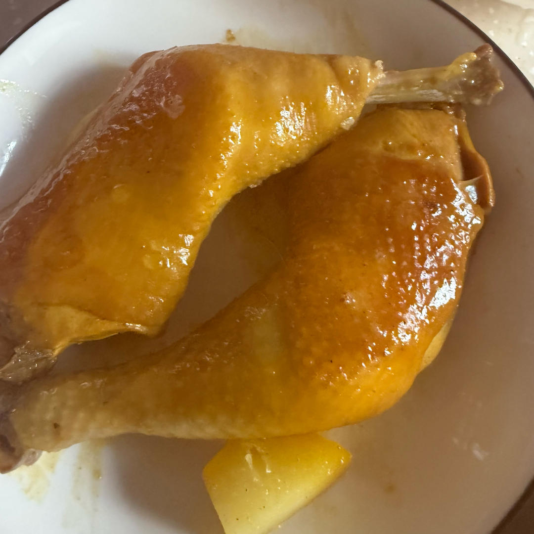 嫩滑的盐焗鸡腿