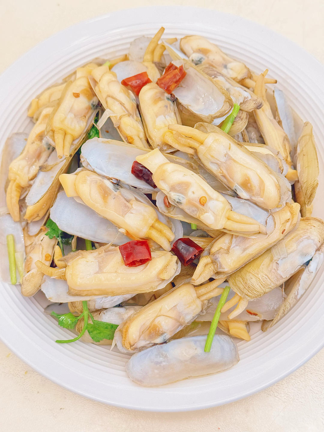 🌶️辣炒蛏子的做法